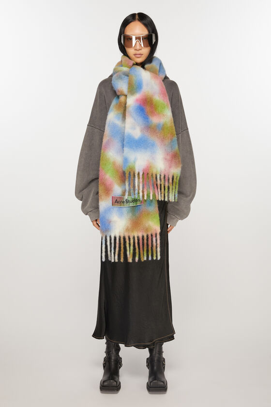 (image for) Intimate Tie-dye alpaca wool scarf